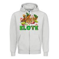 Dove Grey Elote corn sombrero lime and  cactus Zipper Hoodie - AdoDesignShop