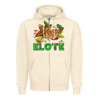 Sandshell Elote corn sombrero lime and  cactus Zipper Hoodie - AdoDesignShop