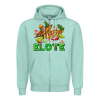 Seafoam Elote corn sombrero lime and  cactus Zipper Hoodie - AdoDesignShop