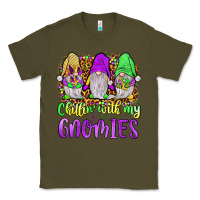Army Green mardi gras chillin' with my gnomies Classic Tee - JahusDesignShop