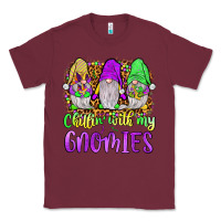 Burgundy mardi gras chillin' with my gnomies Classic Tee - JahusDesignShop