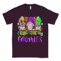 Plum mardi gras chillin' with my gnomies Classic Tee - JahusDesignShop