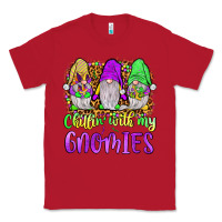 Red mardi gras chillin' with my gnomies Classic Tee - JahusDesignShop