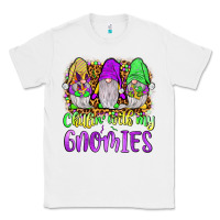 White mardi gras chillin' with my gnomies Classic Tee - JahusDesignShop