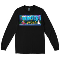Black winter vibes license plate Long Sleeve Tee - BundleAndBundleShop