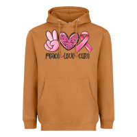 Meerkat peace love cure breast cancer Heavyweight Hoodie - MaliasSmallBusiness