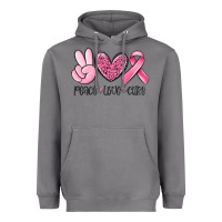 Storm peace love cure breast cancer Heavyweight Hoodie - MaliasSmallBusiness