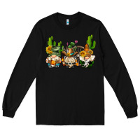 Black western gnomes with cactus Long Sleeve Tee - AdoDesignShop