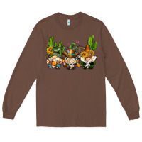 Chestnut western gnomes with cactus Long Sleeve Tee - AdoDesignShop