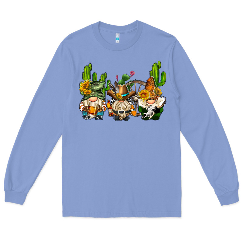 Western Gnomes With Cactus Long Sleeve Tee by AdoDesignShop | Teevron