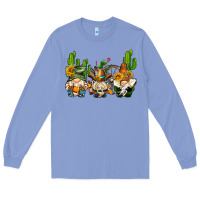Colony Blue western gnomes with cactus Long Sleeve Tee - AdoDesignShop