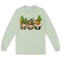 Matcha western gnomes with cactus Long Sleeve Tee - AdoDesignShop