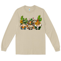 Mushroom western gnomes with cactus Long Sleeve Tee - AdoDesignShop