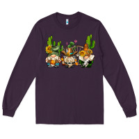 Plum western gnomes with cactus Long Sleeve Tee - AdoDesignShop