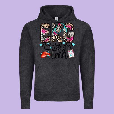 Vintage Hoodie ekg tech