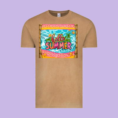 Hello Summer Vintage Tee Designed By Zillion Design Studio