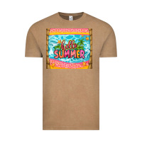 Vintage Coffee hello summer Vintage Tee - Zillion Design Studio