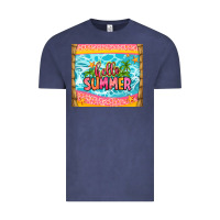 Vintage Denim hello summer Vintage Tee - Zillion Design Studio