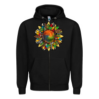 Black autism awareness cowhide leopard sunflower Zipper Hoodie - Artiststas