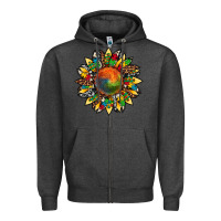 Charcoal Heather autism awareness cowhide leopard sunflower Zipper Hoodie - Artiststas