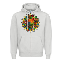 Dove Grey autism awareness cowhide leopard sunflower Zipper Hoodie - Artiststas