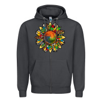 Smoke autism awareness cowhide leopard sunflower Zipper Hoodie - Artiststas