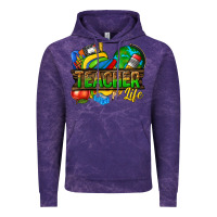 Cloud Purple teacher life Vintage Hoodie - texasbilliewilder