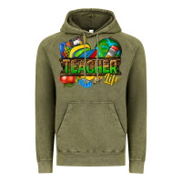 Vintage Olive teacher life Vintage Hoodie - texasbilliewilder