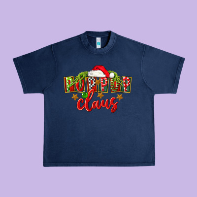 Christmas Pop Pop Claus Urban Heavy Tee Designed By Fadigitalartstudio