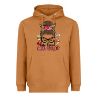 Meerkat messy bun one loved counselor Heavyweight Hoodie - MaliasSmallBusiness