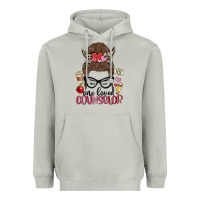 Moon Dust messy bun one loved counselor Heavyweight Hoodie - MaliasSmallBusiness