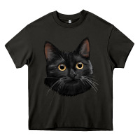 Asphalt Bombay Cat Face Heavy Core Tee - LillyAllenDesigns