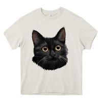 Cream Bombay Cat Face Heavy Core Tee - LillyAllenDesigns
