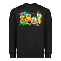 Black alligator coffee cups Heavyweight Sweatshirt - Zillion Design Studio