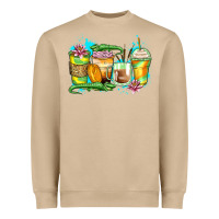 Mushroom alligator coffee cups Heavyweight Sweatshirt - Zillion Design Studio