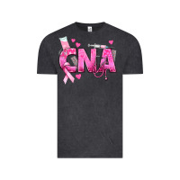 Vintage Black Breast Cancer CNA Certified Nursing Assistant Vintage Tee - texasbilliewilder