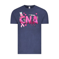 Vintage Denim Breast Cancer CNA Certified Nursing Assistant Vintage Tee - texasbilliewilder