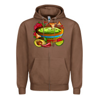 Chestnut guacamole Zipper Hoodie - AdoDesignShop