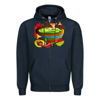 Navy guacamole Zipper Hoodie - AdoDesignShop