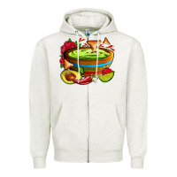 Oatmeal Heather guacamole Zipper Hoodie - AdoDesignShop