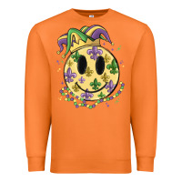 Carrot smiley face mardi gras Premium Sweatshirt - MaliasSmallBusiness