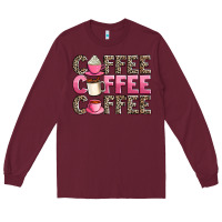 Burgundy coffee coffee coffee Long Sleeve Tee - AdoDesignShop