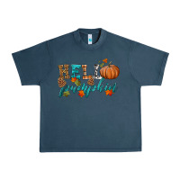 Midnight Navy hello pumpkin Urban Heavy Tee - HRA Design Shop