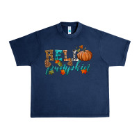 Navy hello pumpkin Urban Heavy Tee - HRA Design Shop