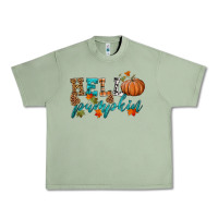 Oil Green hello pumpkin Urban Heavy Tee - HRA Design Shop