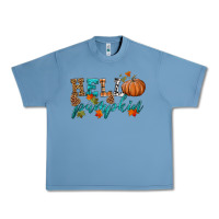 Pebble Blue hello pumpkin Urban Heavy Tee - HRA Design Shop