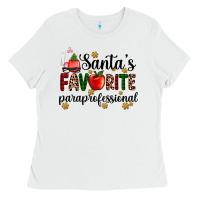 White santa's favorite  paraprofesyonal Ladies Tee - AdoDesignShop