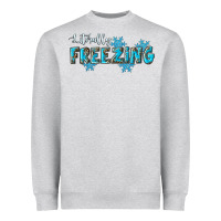 Heather Grey literally freezing winter Heavyweight Sweatshirt - RanaPortraitStore