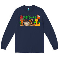 Navy welcome fall Long Sleeve Tee - AdoDesignShop