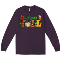 Plum welcome fall Long Sleeve Tee - AdoDesignShop
